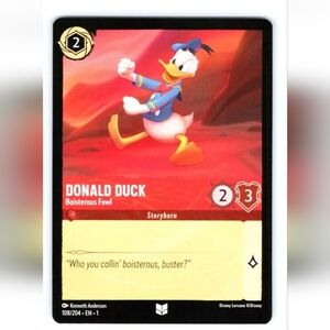 Donald Duck 🔥 Disneyland 🔥 Disney Lorcana Trading Card TCG 💎 FOIL